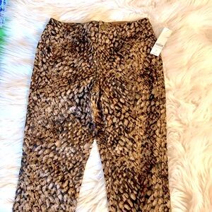 Coldwater Creek Brown Print Jeans Size 6P